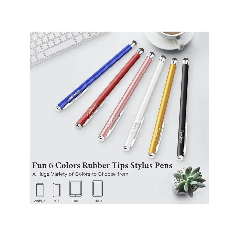 Stylus Pens for Touch Screens 6 Pack High Sensitivity and Precision Capacitive